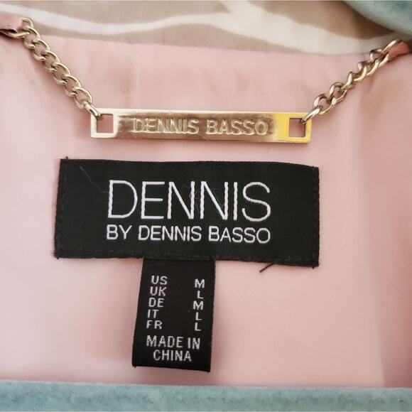 Dennis Basso Zebra Print Pink-Lined Raincoat, Sz M - Picture 6 of 10